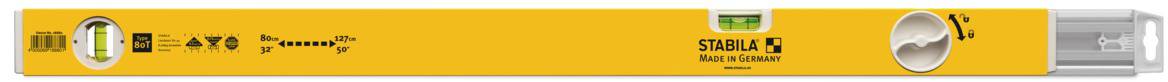 Stabila Type 80 T 18880 Teleskop-Wasserwaage 127cm 1.0 mm/m