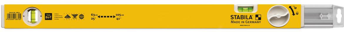 Stabila Type 80 T 18880 Teleskop-Wasserwaage 127cm 1.0 mm/m