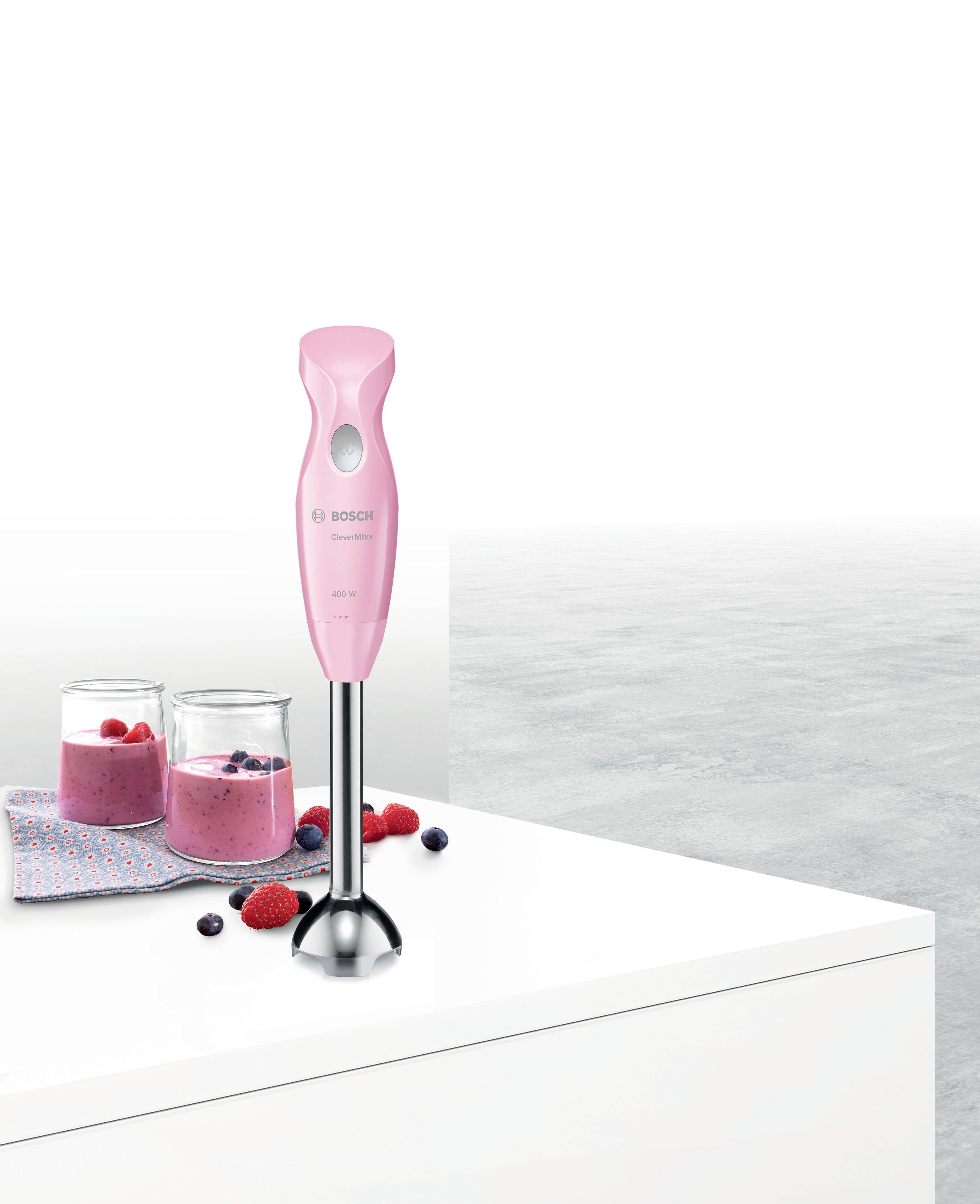 Bosch Haushalt MSM2410K Stabmixer 400W mit Mixbecher Pink