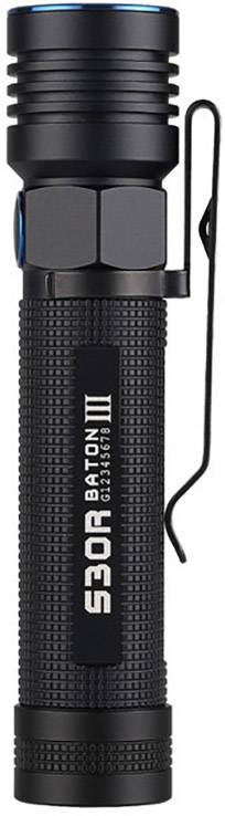 OLight S30R III LED Taschenlampe mit Gürtelclip, mit Handschlaufe, mit Magnethalterung, mit Memory-Funktion, mit