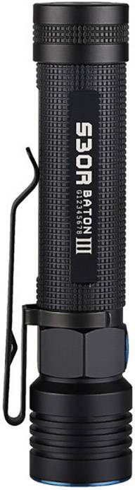 OLight S30R III LED Taschenlampe mit Gürtelclip, mit Handschlaufe, mit Magnethalterung, mit Memory-Funktion, mit
