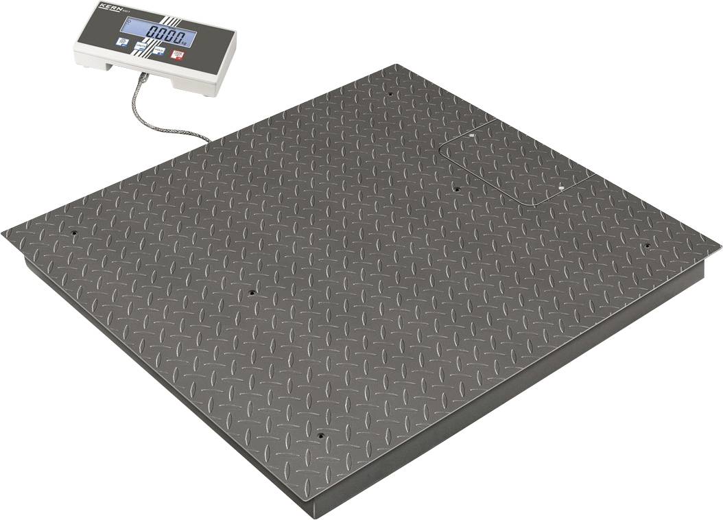 Industrieplattformwaage mit digitalem Display, geeignet für hohe Lasten, robustes Metall für industrielle Anwendungen.