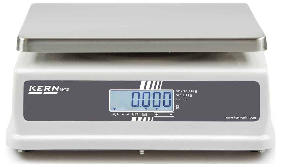 Kern WTB 1K-4NM Tischwaage Wägebereich (max.) 1.5kg Ablesbarkeit 0.5g über Steckernetzteil Mehrfarbig
