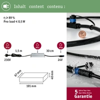Paulmann 98850 Beleuchtungssystem Plug & Shine Trafo 150W Silber Paulmann 98850 Beleuchtungssystem Plug & Shine Trafo 150W Silber