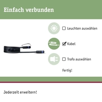 Paulmann 93926 Beleuchtungssystem Plug & Shine Verbindungskabel 150W Schwarz Paulmann 93926 Beleuchtungssystem Plug & Shine Verbindungskabel 150W Schwarz