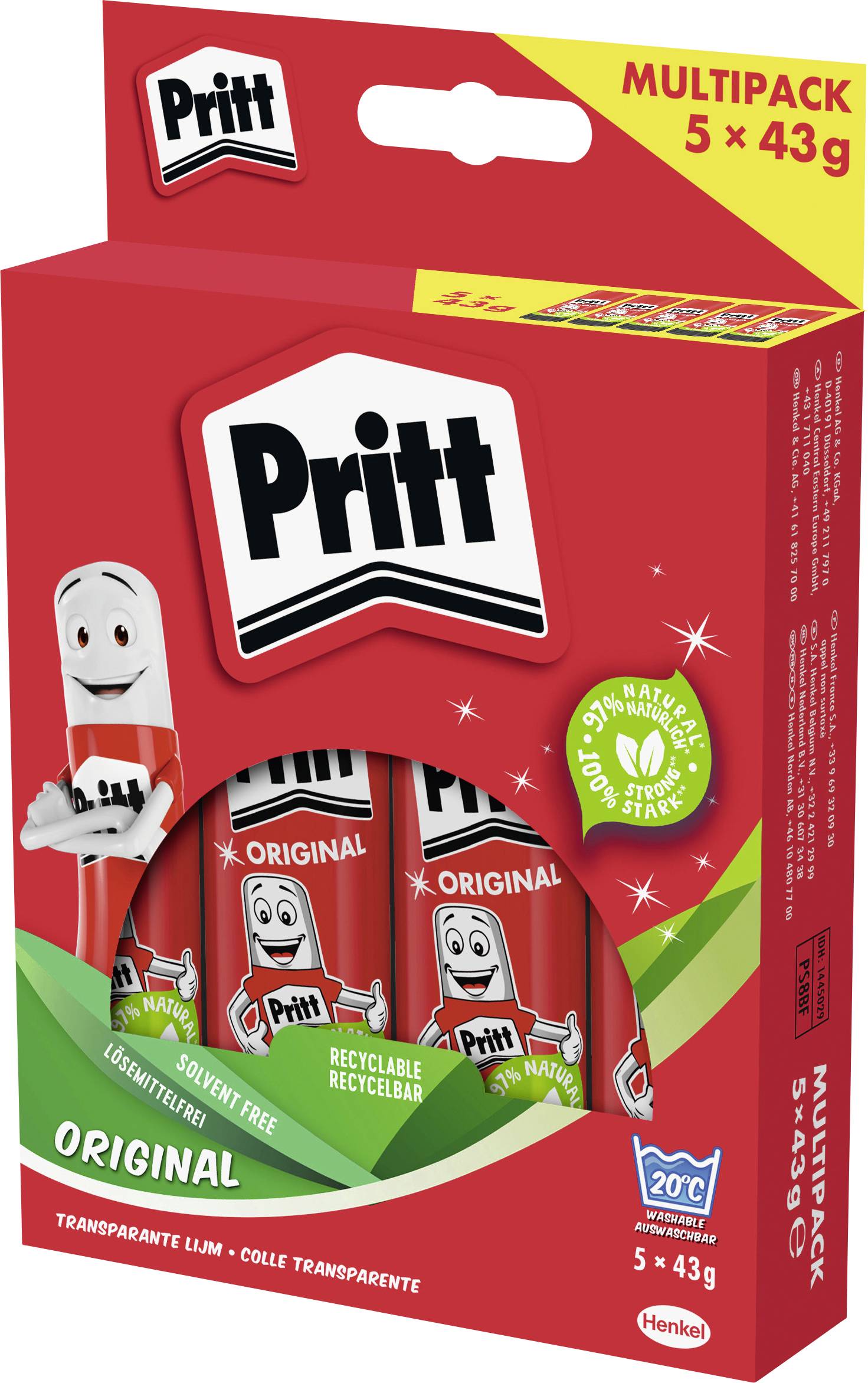 Pritt Klebestift Original 43g PS8BF 5St.