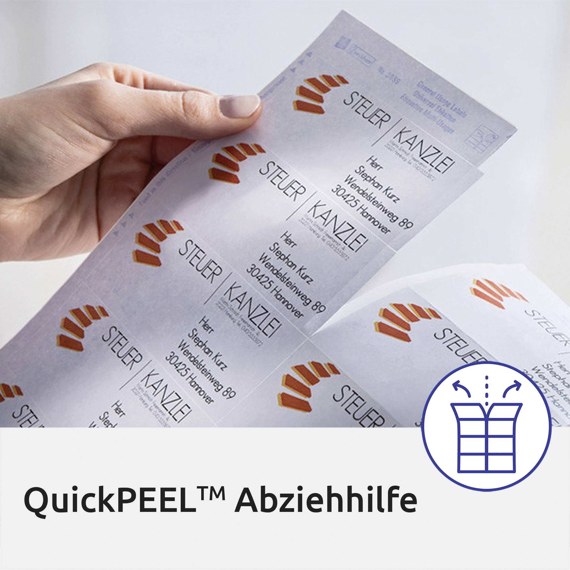 Avery-Zweckform L7160-100 Adress-Etiketten 63.5 x 38.1 mm Papier Weiß 2100 St. Permanent haftend Tintenstrahldrucker, Laserdrucker