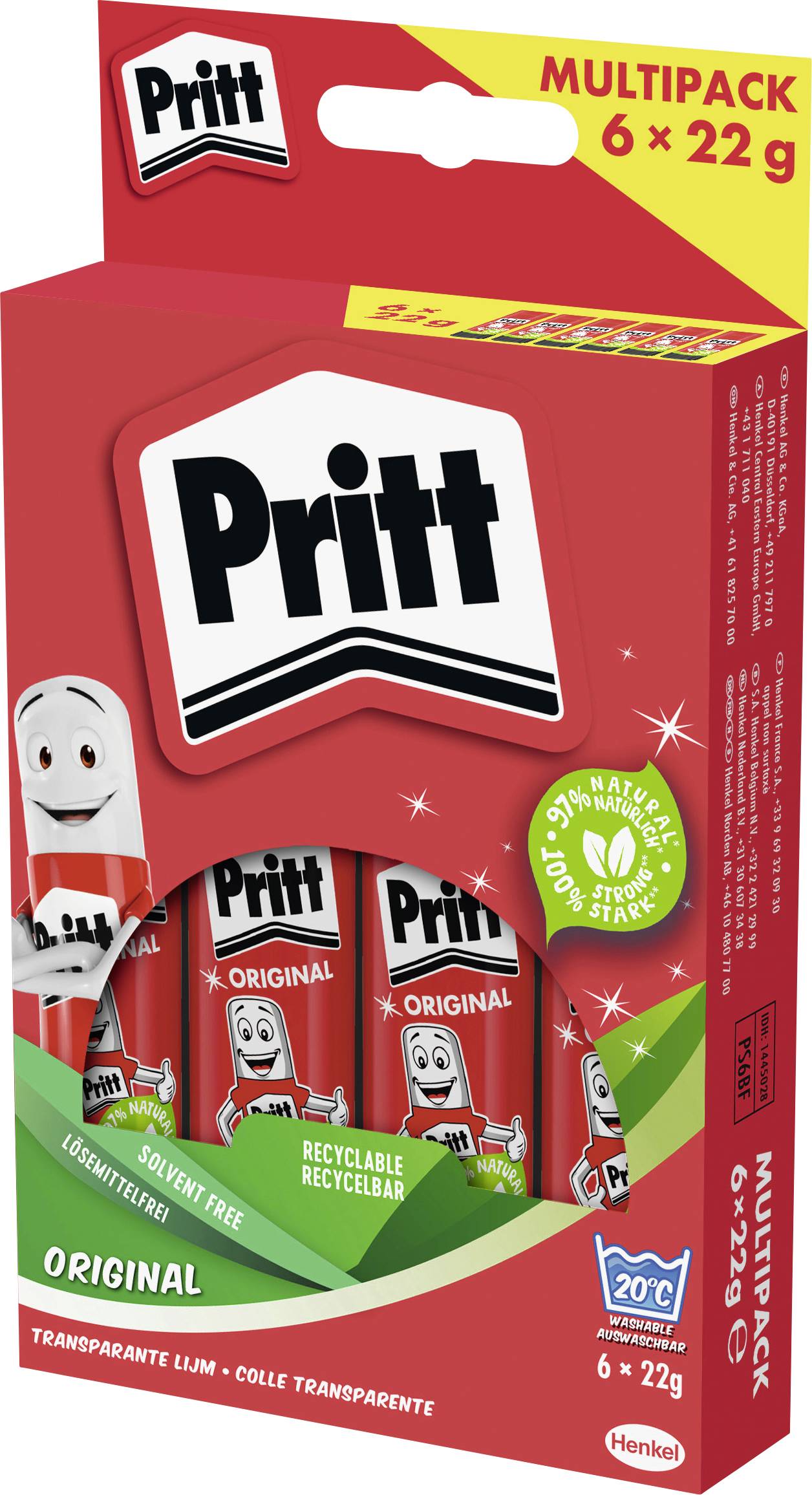 Pritt Klebestift Original 22 g PS6BF 6 St.