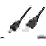 Digitus USB-Kabel USB 2.0 USB-A Stecker, USB-Mini-B Stecker 1.00m Schwarz Rund, doppelt geschirmt AK-300130-010-S