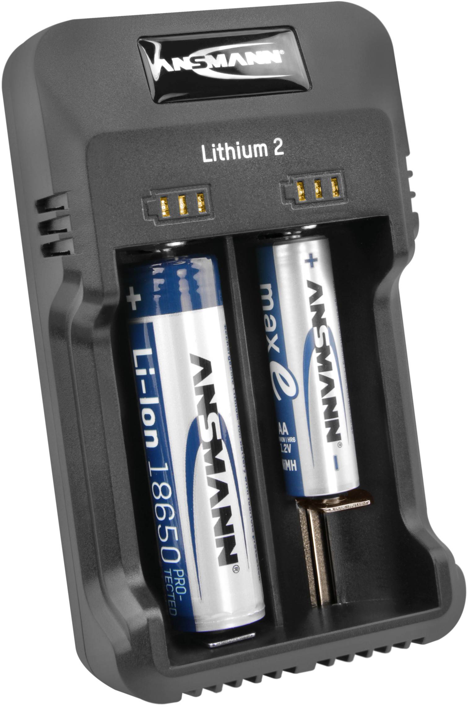 Ansmann Lithium 2 1001-0050 Rundzellen-Ladegerät LiIon, NiMH Micro (AAA), Mignon (AA)