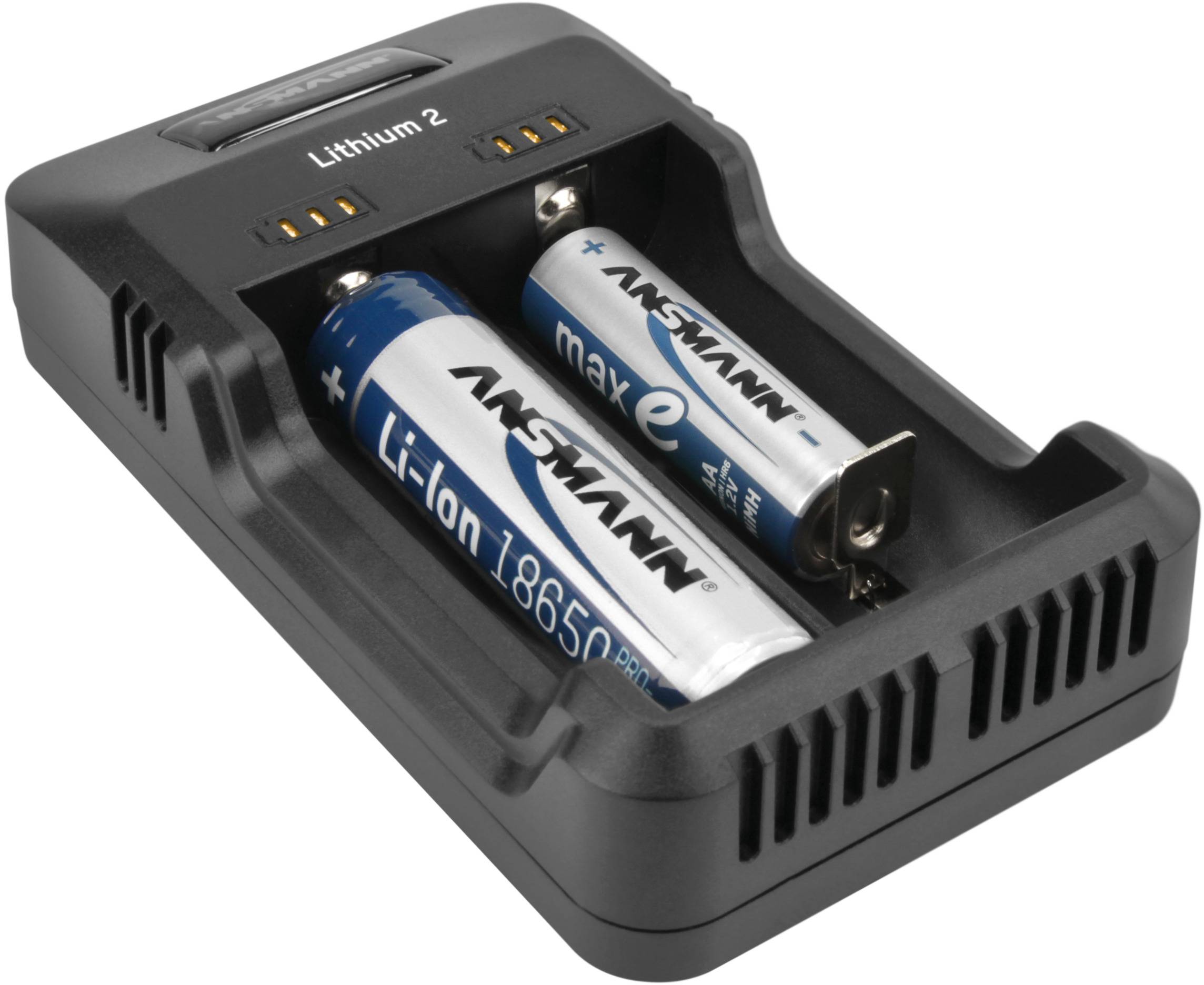 Ansmann Lithium 2 1001-0050 Rundzellen-Ladegerät LiIon, NiMH Micro (AAA), Mignon (AA)