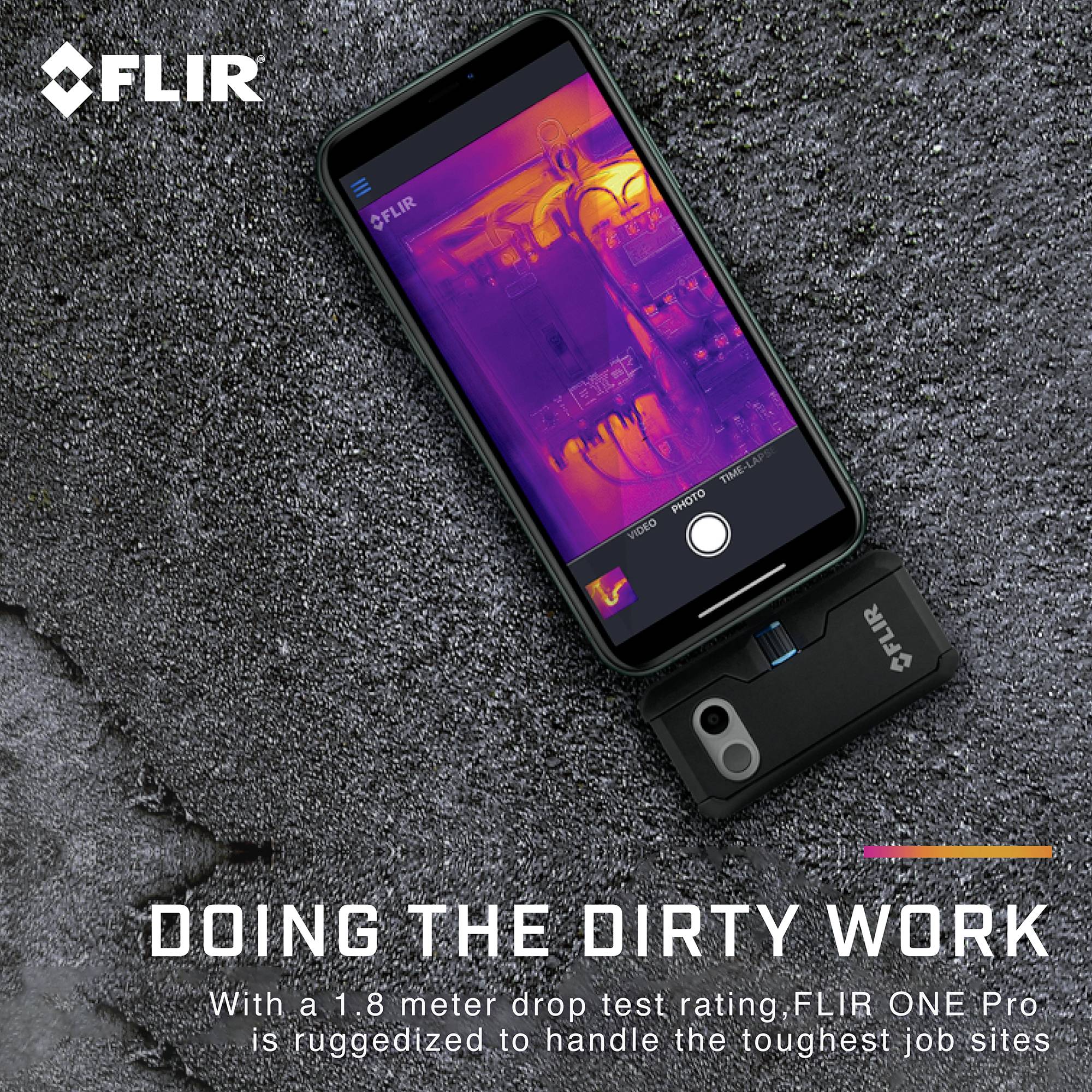 FLIR ONE PRO iOS Handy Wärmebildkamera -20 bis +400°C 160 x 120 Pixel 8.7Hz