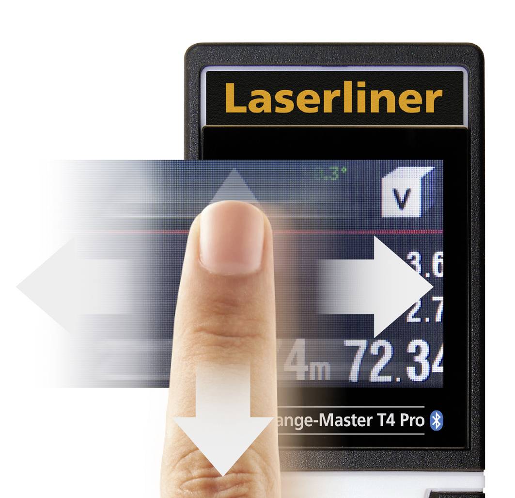 Laserliner LaserRange-Master T4 Pro Laser-Entfernungsmesser Bluetooth 40m