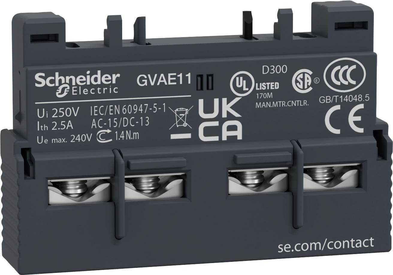 Schneider Electric GVAE11 GVAE11 Hilfsschalter 1 Schließer, 1 Öffner 1St.