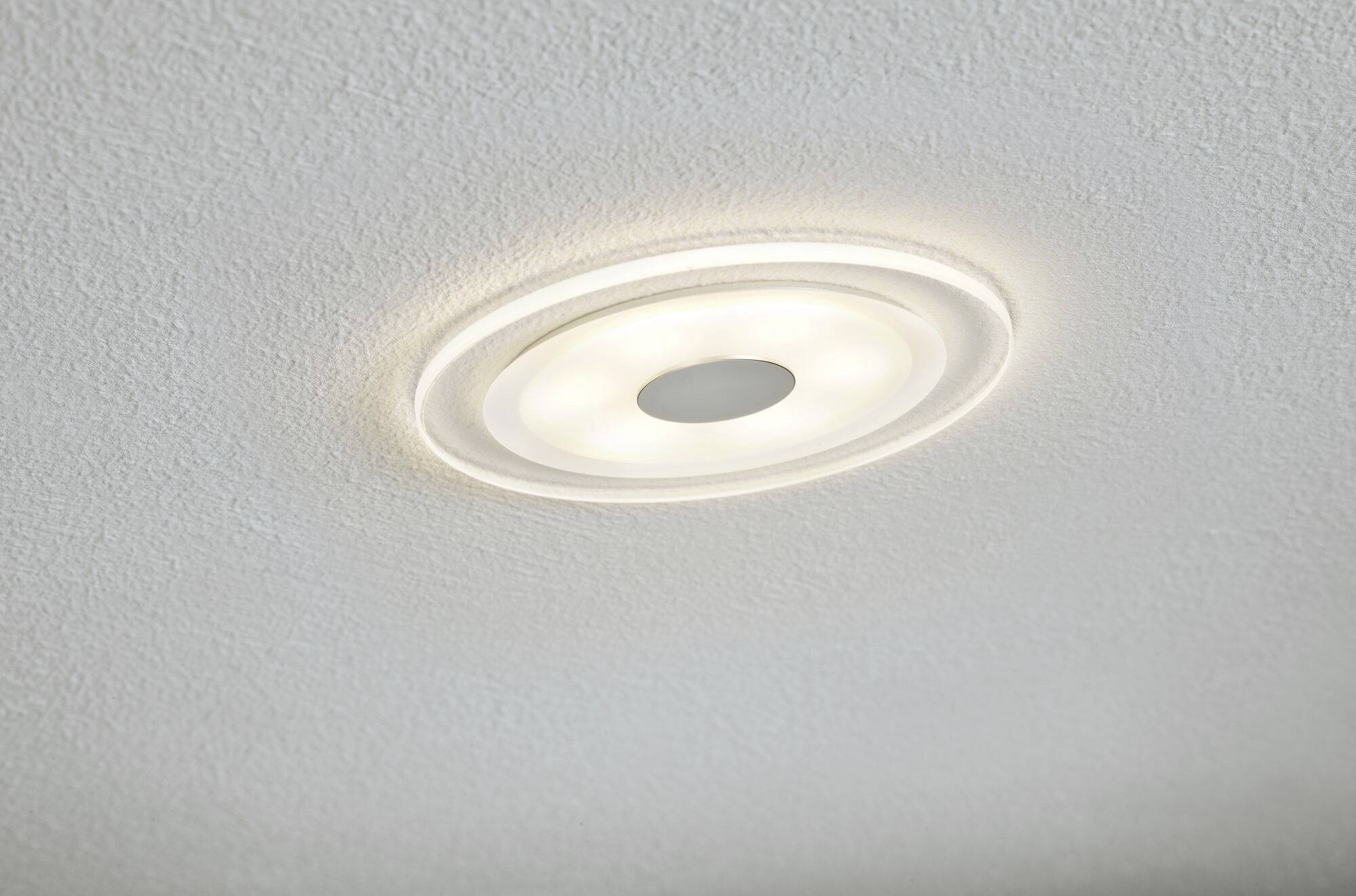 Paulmann 92907 Whirl LED-Einbauleuchte 3er Set LED LED fest eingebaut 4.9W Aluminium (gebürstet), Satin