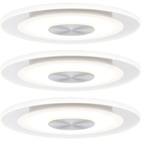 Paulmann 92907 Whirl LED-Einbauleuchte 3er Set LED LED fest eingebaut 4.9W Aluminium (gebürstet), Satin Paulmann 92907 Whirl LED-Einbauleuchte 3er Set LED LED fest eingebaut 4.9W Aluminium (gebürstet), Satin