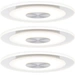 Paulmann 92907 Whirl LED-Einbauleuchte 3er Set LED LED fest eingebaut 4.9W Aluminium (gebürstet), Satin Paulmann 92907 Whirl LED-Einbauleuchte 3er Set LED LED fest eingebaut 4.9W Aluminium (gebürstet), Satin