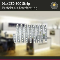 Paulmann MaxLED 500 70827 LED-Streifen-Erweiterung mit Stecker 24V 2.5m Warmweiß 1St. Paulmann MaxLED 500 70827 LED-Streifen-Erweiterung mit Stecker 24V 2.5m Warmweiß 1St.