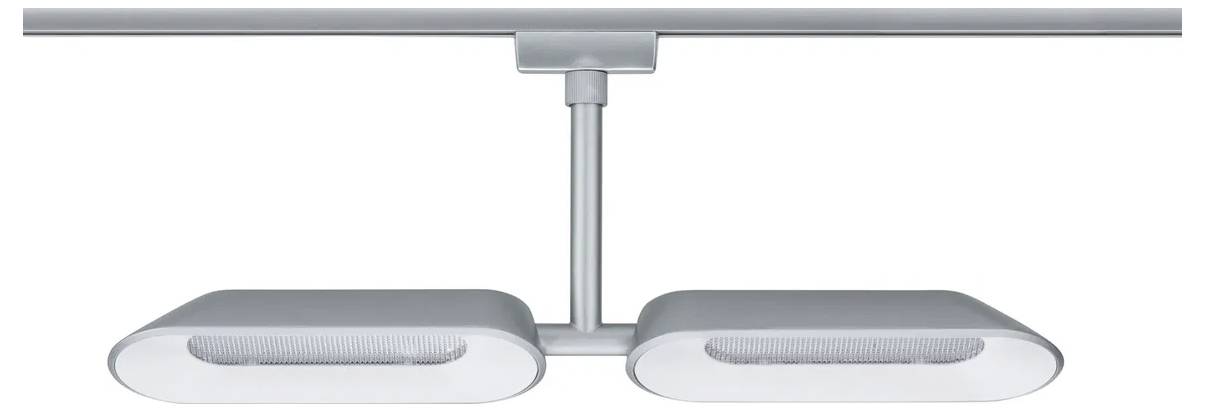 Paulmann Dipper Hochvolt-Schienensystem-Leuchte URail LED fest eingebaut 16W LED Chrom (matt), Weiß