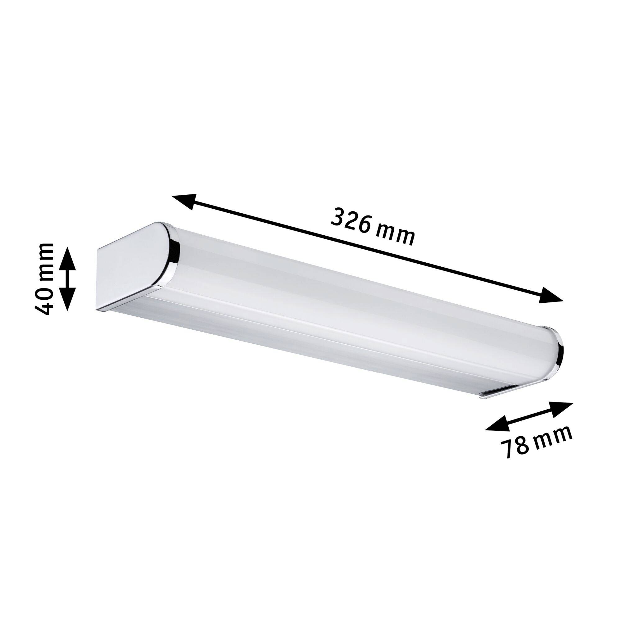 Paulmann Anrneb 70879 LED-Spiegelleuchte 9W Warmweiß Chrom