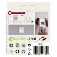 Paulmann 99495 Edge LED-Einbauleuchte LED LED fest eingebaut 1.1W Chrom (matt) Paulmann 99495 Edge LED-Einbauleuchte LED LED fest eingebaut 1.1W Chrom (matt)