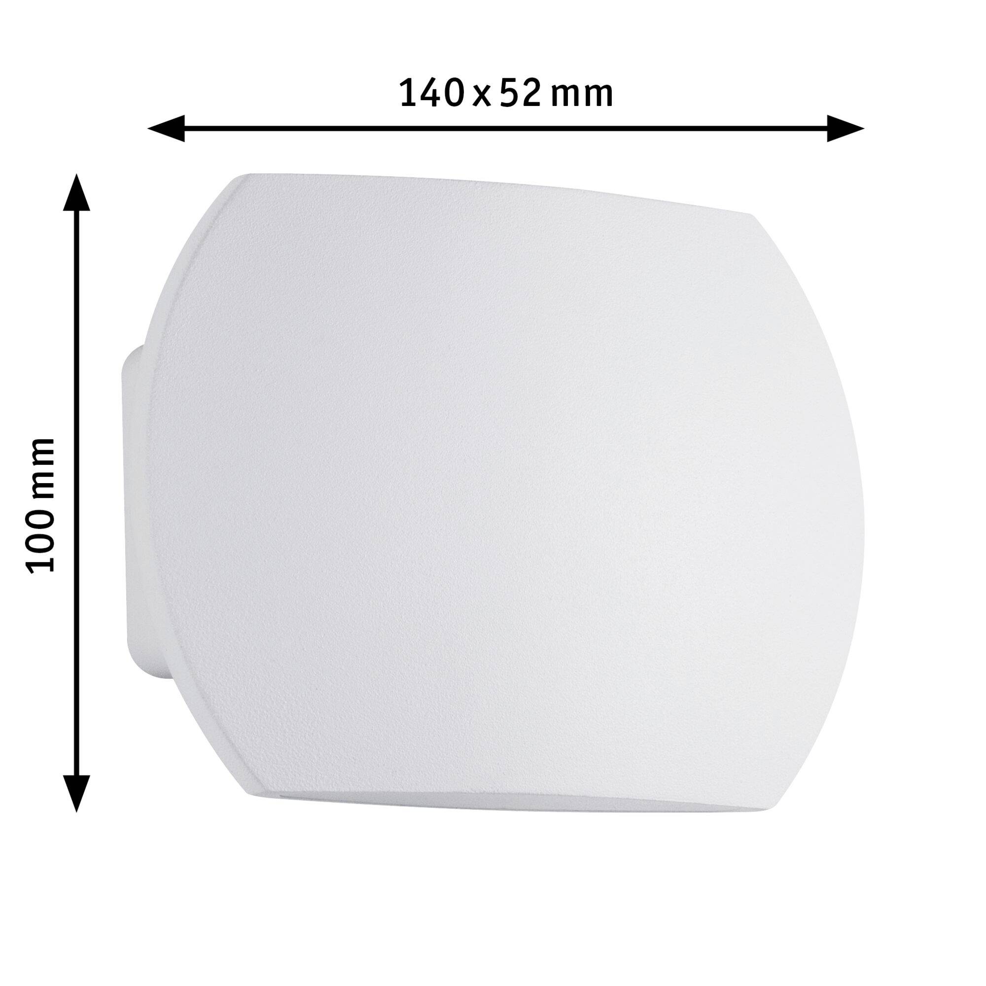 Paulmann Bocca 70792 LED-Bad-Wandleuchte 6W Warmweiß Weiß