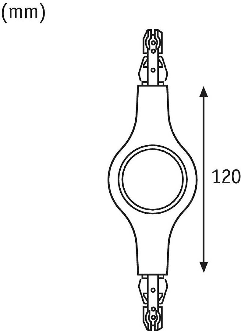 Paulmann 95477 Hochvolt-Schienensystem-Komponente Linienverbinder Chrom (matt)