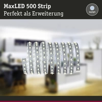 Paulmann MaxLED 500 70828 LED-Streifen-Erweiterung mit Stecker 24 V 2.5 m Tageslichtweiß 1 St. Paulmann MaxLED 500 70828 LED-Streifen-Erweiterung mit Stecker 24 V 2.5 m Tageslichtweiß 1 St.