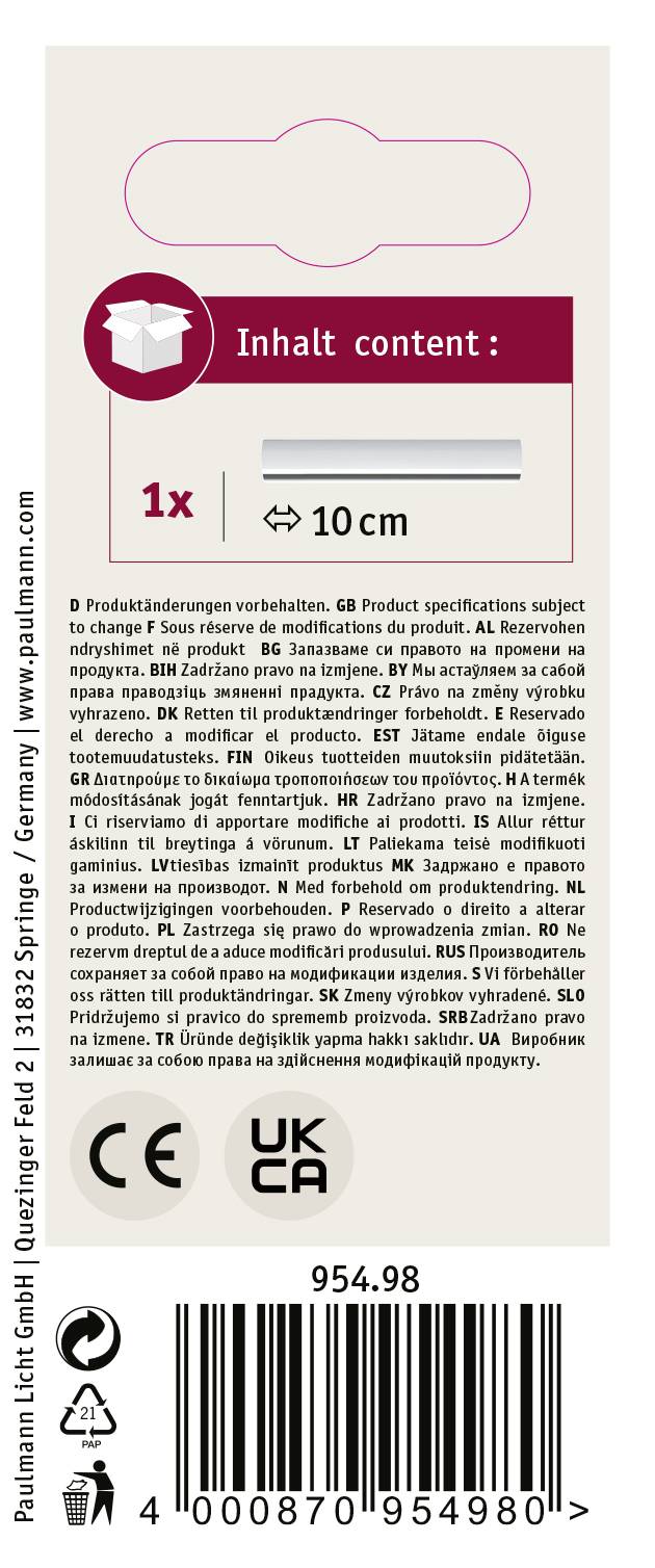 Paulmann URail 95498 Hochvolt-Schienensystem-Komponente Weiß