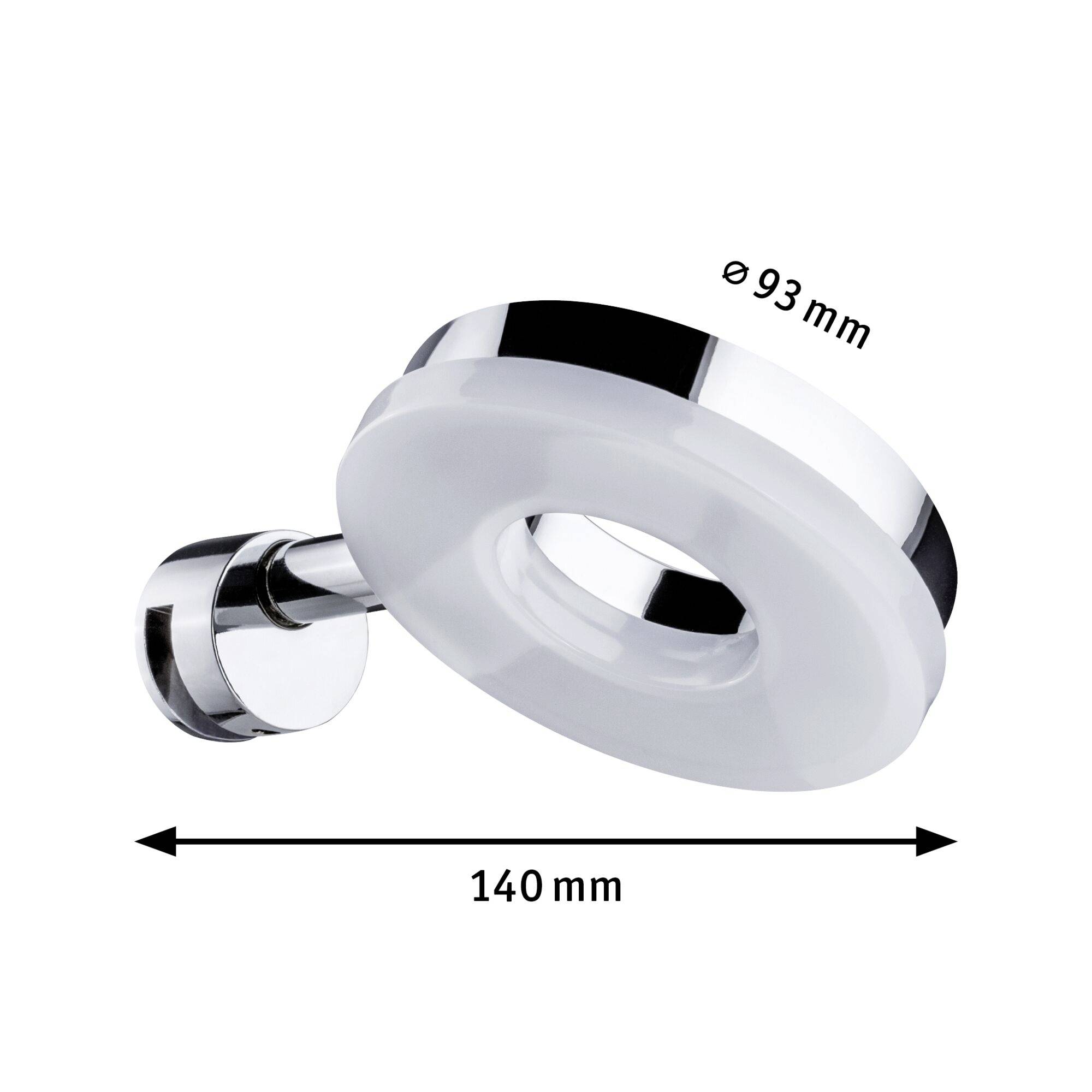 Paulmann Becrux 70881 LED-Spiegelleuchte 4W Warmweiß Chrom