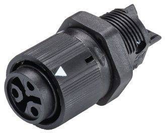 Wieland Electric 46.031.5053.1 Rundstecker Buchse, Einbau Gesamtpolzahl: 2 + PE Serie (Rundsteckverbinder): RST® MINI 1 St.