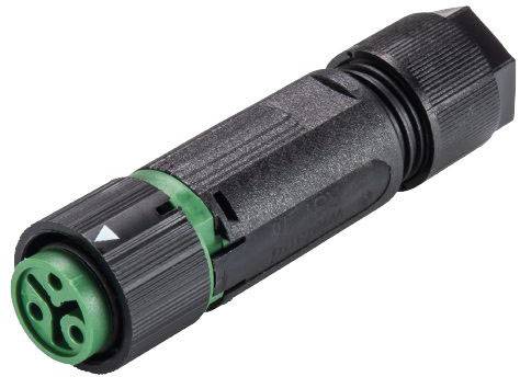 Wieland Electric 46.031.4555.7 Rundstecker Kupplung, gerade Gesamtpolzahl: 2 + PE Serie (Rundsteckv