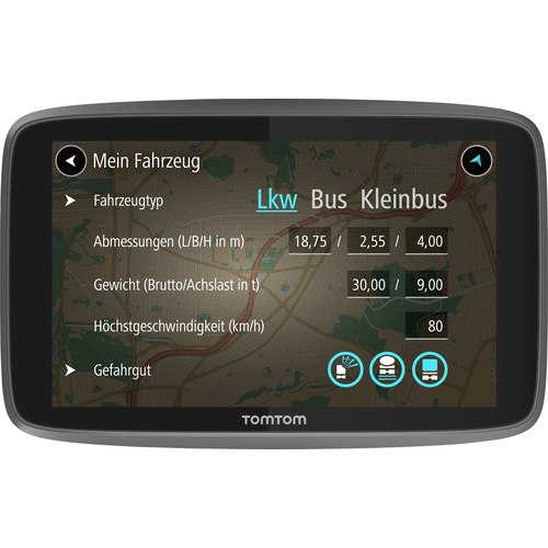 GPS pour poids lourd TomTom TT GO Professional 6200 TT GO Professional 6200 15 cm 6 pouces Europe 1 pc(s)