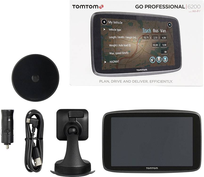 TomTom TT GO Professional 6200 LKW-Navi 15 cm 6 Zoll Europa