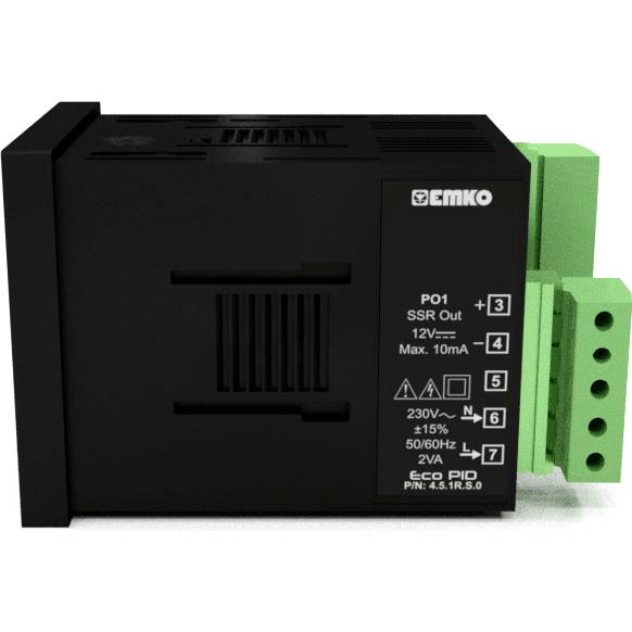 Emko ecoPID.4.5.2R.S.0 Temperaturregler Pt100, J, K, R, S, T, L -199 bis +999°C Relais 5 A, SSR (L x B x H) 90 x 48 x 48mm