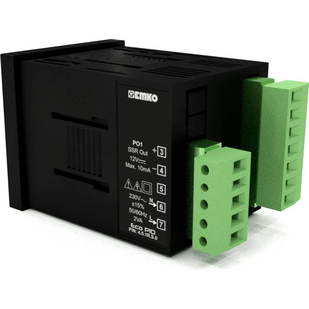 Emko ecoPID.4.6.2R.S.0 Temperaturregler Pt100, J, K, R, S, T, L -199 bis +999°C Relais 5 A, SSR (L x B x H) 90 x 48 x 48mm