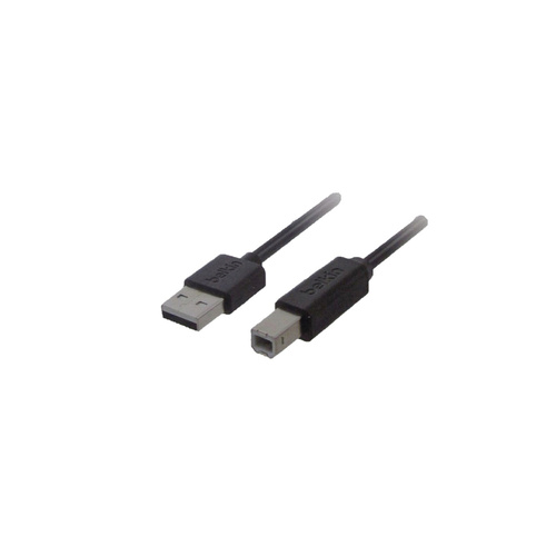 Belkin USB-Kabel USB 2.0 USB-A Stecker, USB-B Stecker 4.80 m Schwarz vergoldete Steckkontakte, UL-zertifiziert F3U154BT4.8M