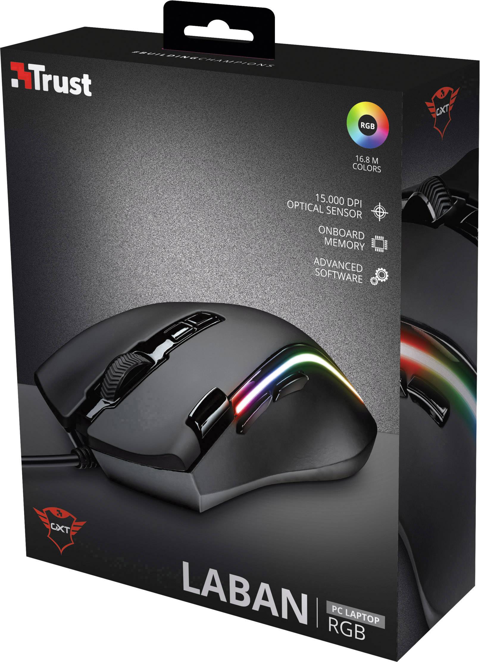 TRUST GXT 188 LABAN RGB USB MAUS