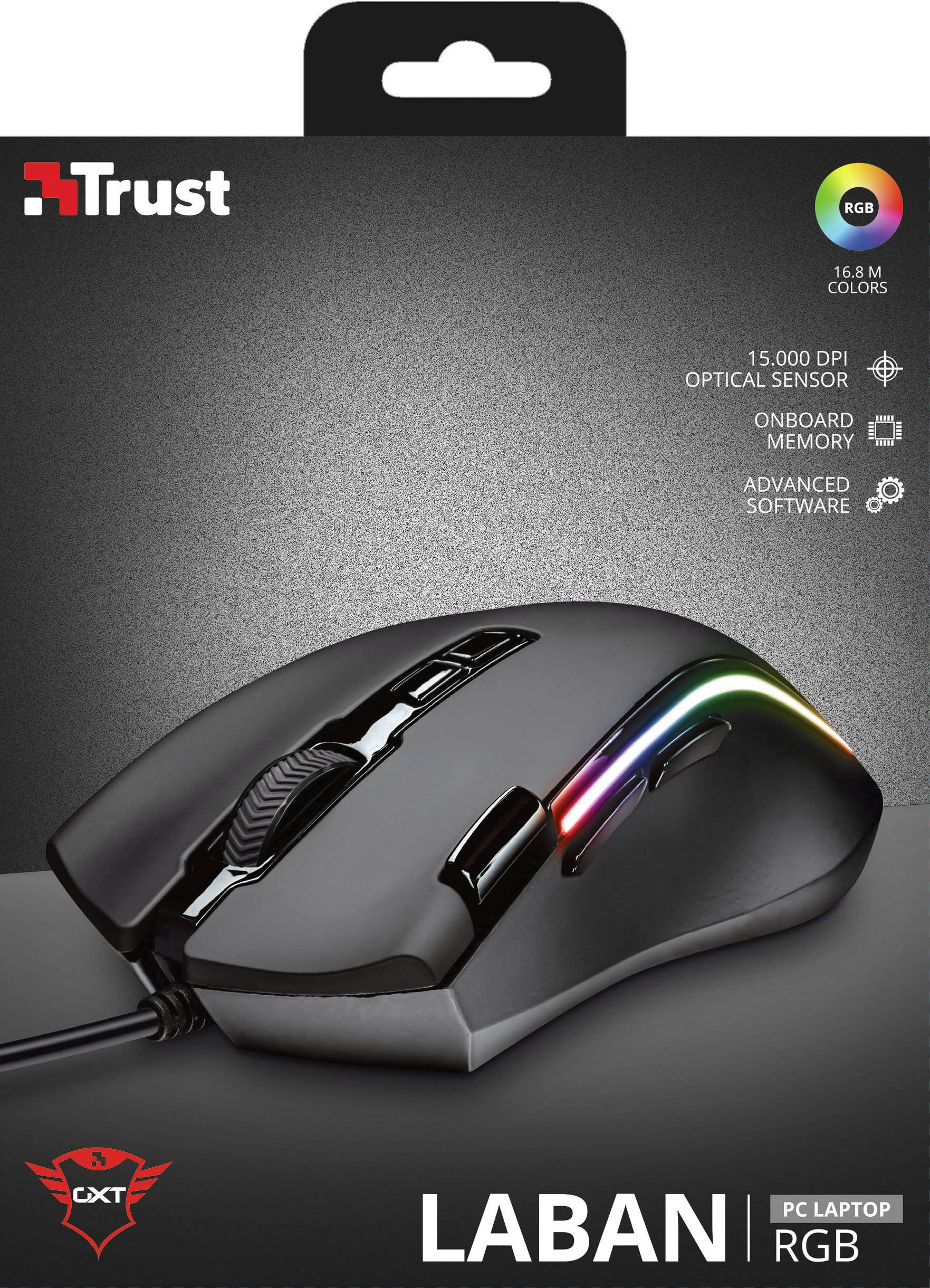 TRUST GXT 188 LABAN RGB USB MAUS