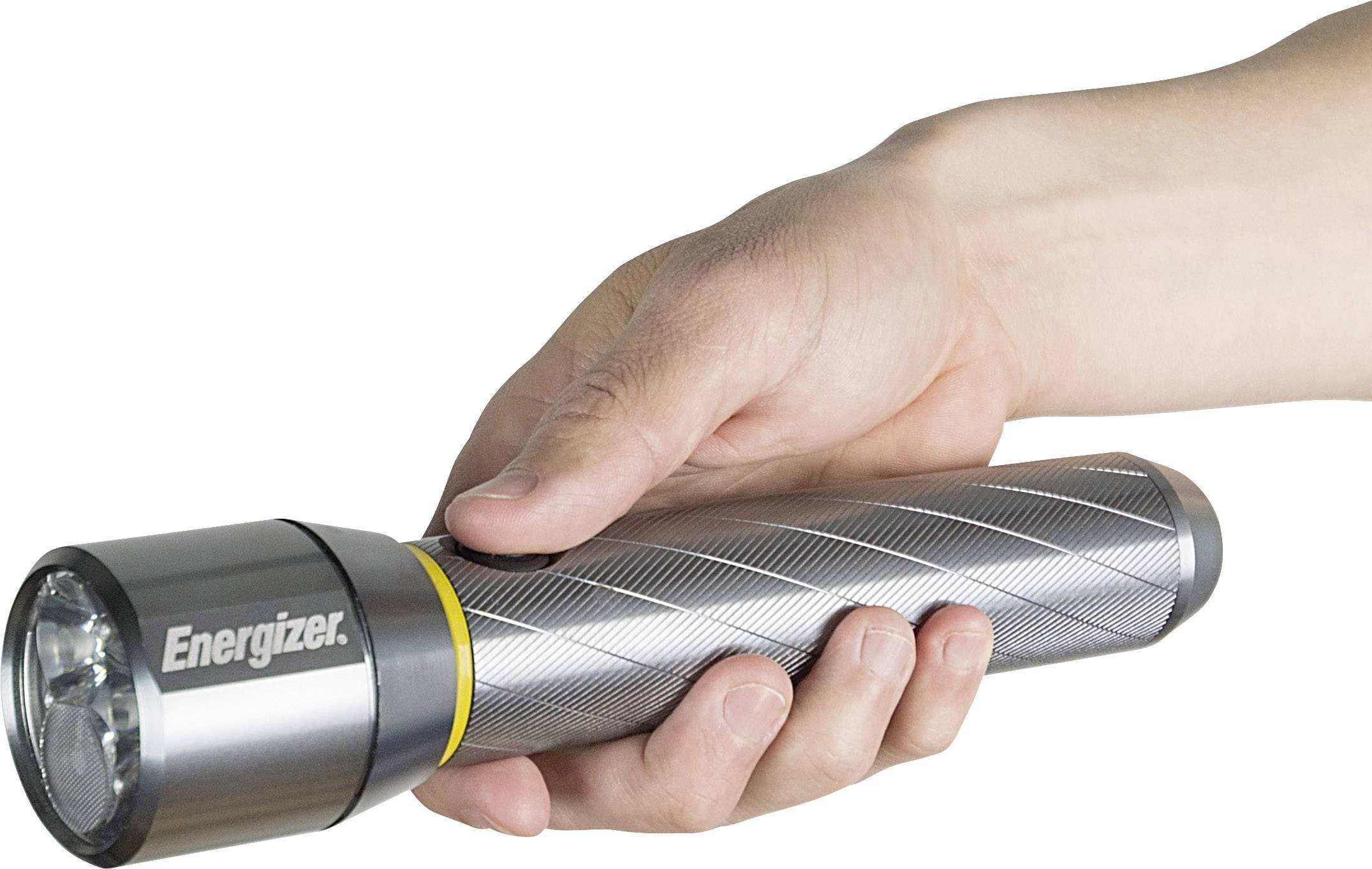 Energizer Vision HD Metal 6 AA LED Taschenlampe Große Reichweite batteriebetrieben 1500lm 15h 479g