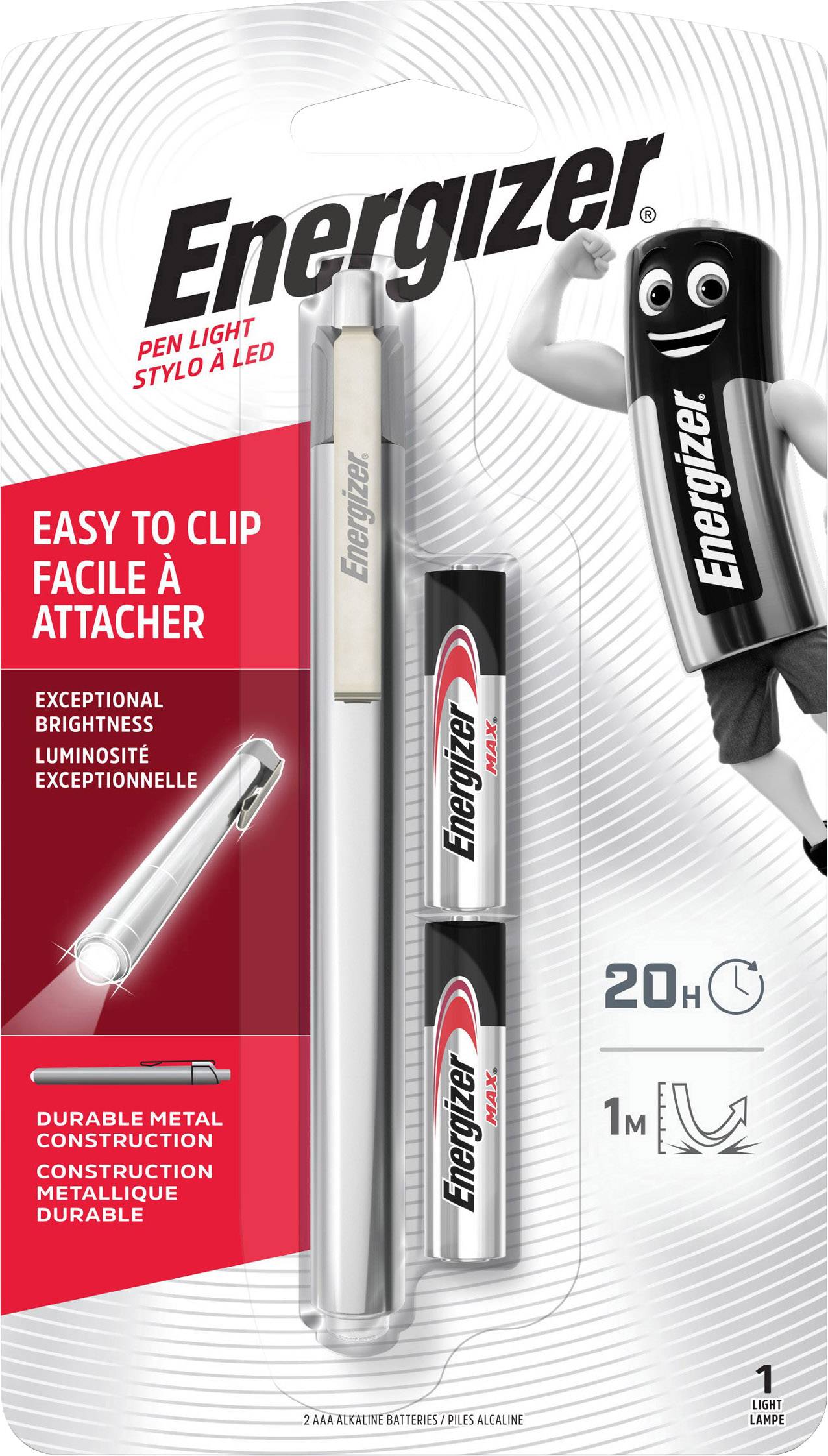Energizer Metal Penlight LED Penlight batteriebetrieben 35 lm 20 h 50 g