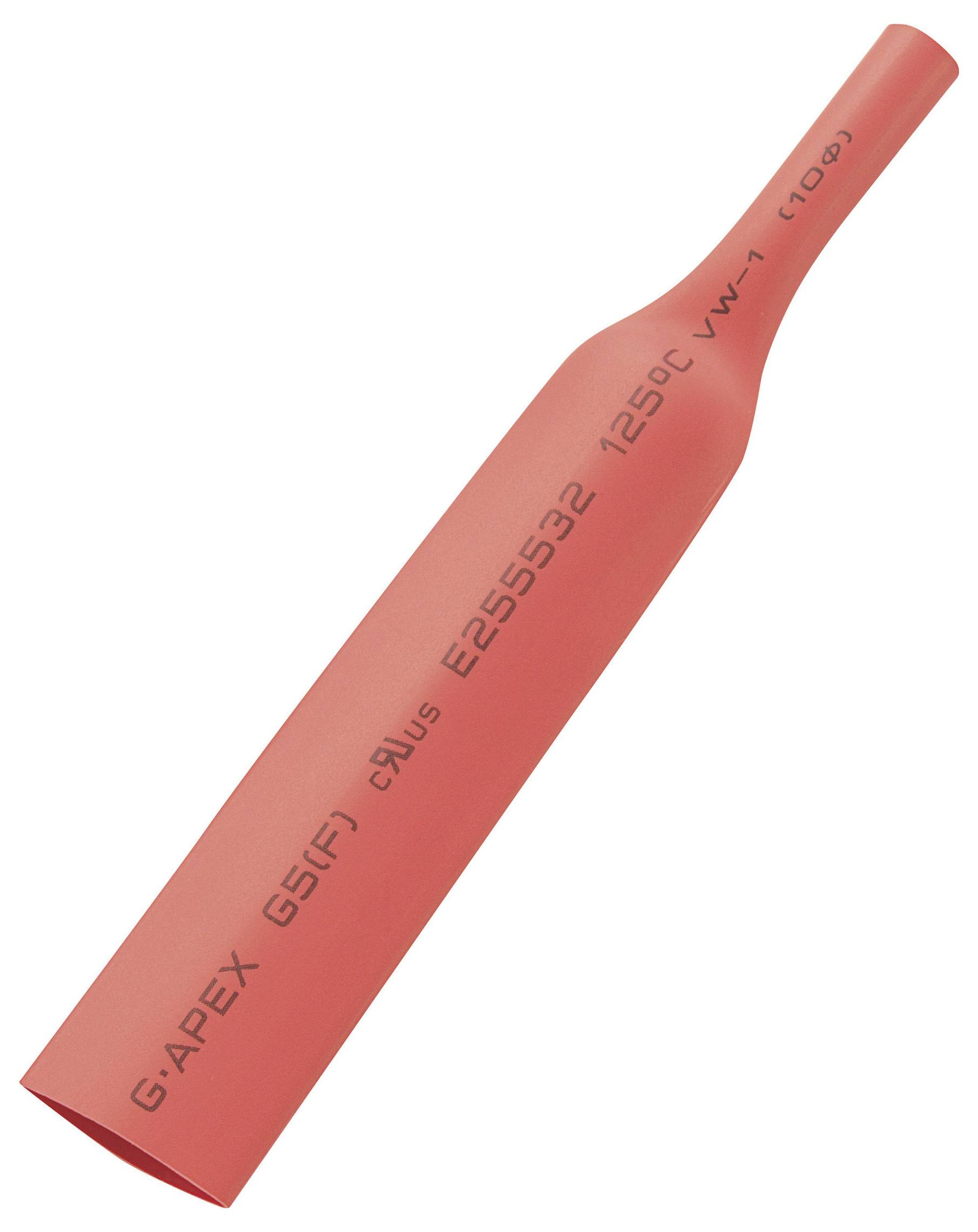 TRU Components 1564457 Schrumpfschlauch ohne Kleber Rot 2mm 1mm Schrumpfrate:2:1 15m