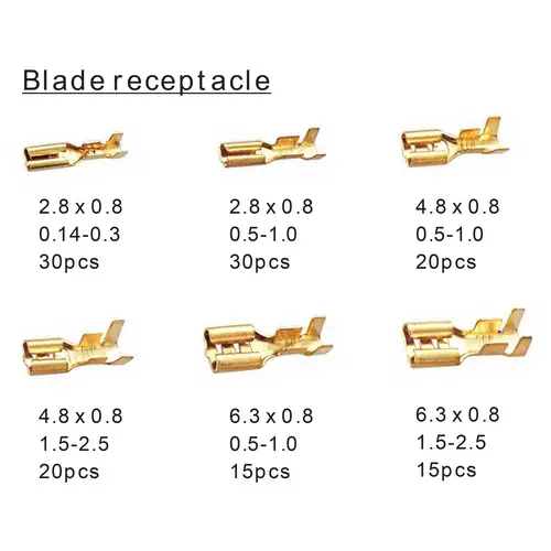 TRU Components 739647 Quetschverbinder-Sortiment 0.104mm² 2.50mm² Transparent, Schwarz, Rot, Blau 260St. TRU Components 739647 Quetschverbinder-Sortiment 0.104mm² 2.50mm² Transparent, Schwarz, Rot, Blau 260St.