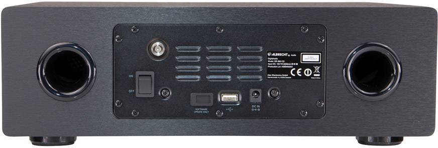 Albrecht DR 890 Internet Tischradio DAB+, UKW, Internet CD, AUX, Bluetooth®, USB, WLAN, Internetradio Schwarz