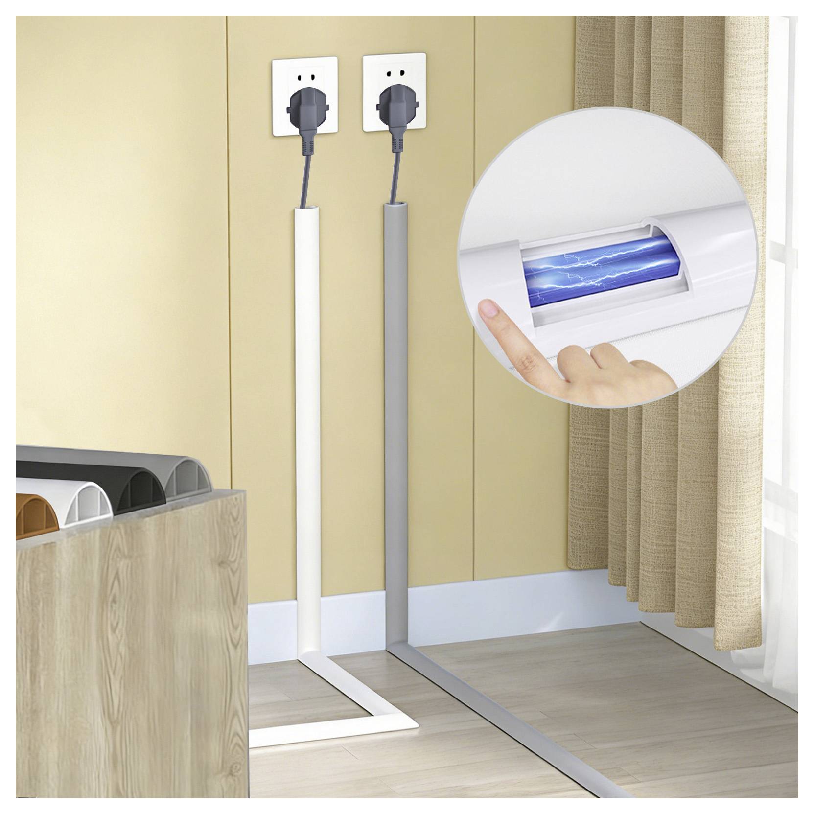 TRU Components Kabelbrücke 1566306 PVC Grau Anzahl Kanäle: 1 1800mm Inhalt: 1.8m