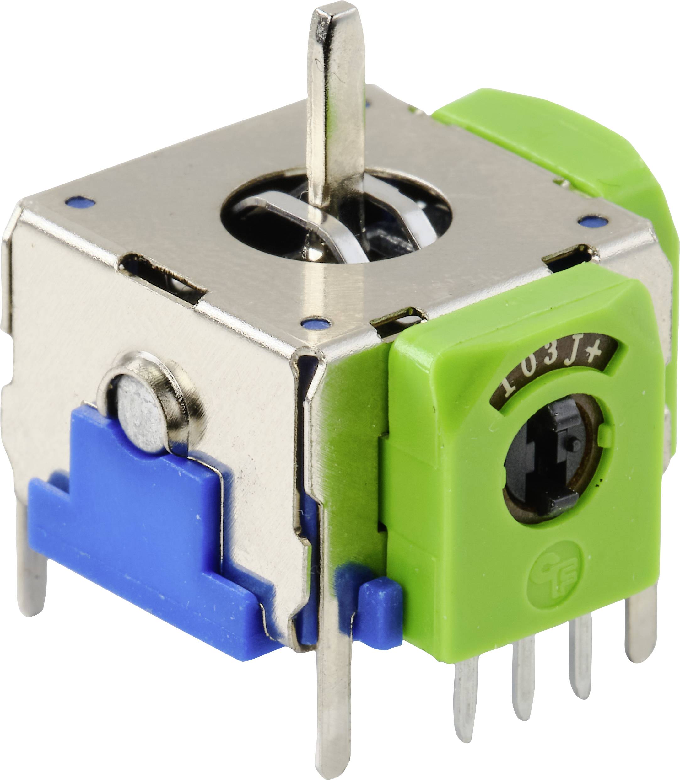 TRU Components 98002C2 Joystick 12 V/DC Metallhebel Lötpins