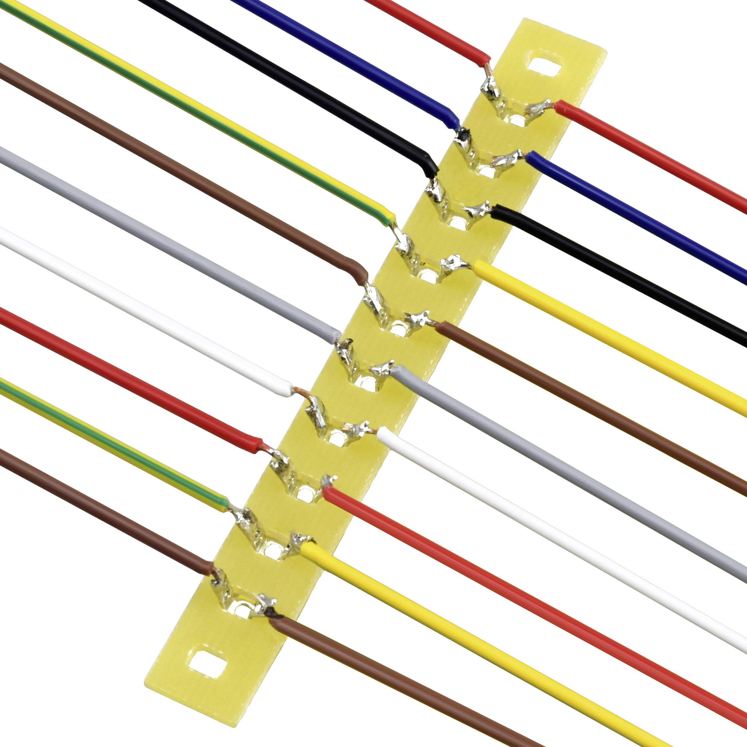 TRU Components Lötleiste einreihig Polzahl Gesamt 10 Epoxyd (L x B x H) 74 x 9 x 1.5mm 1St.