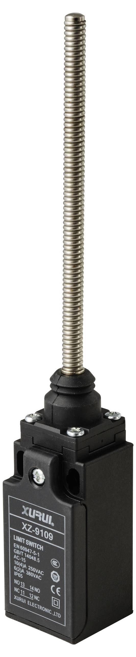 TRU Components XZ-9/109 Endschalter 250 V/AC 10A Federstab tastend IP65 1St.