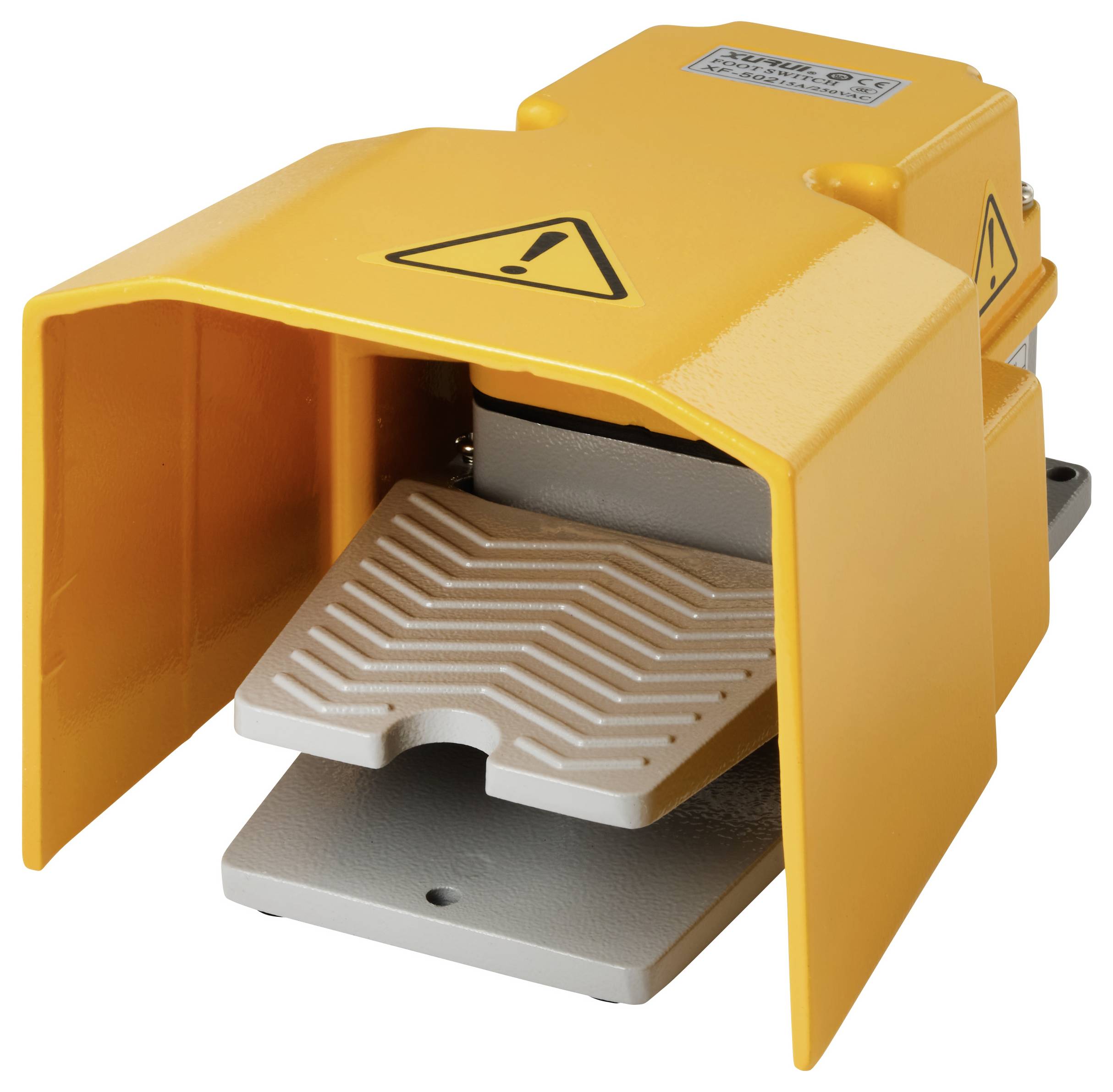 TRU COMPONENTS XF-502 Fußschalter 250 V/AC 15A 1 Pedal mit Schutzhaube 1 Schließer, 1 Öffner 1St.