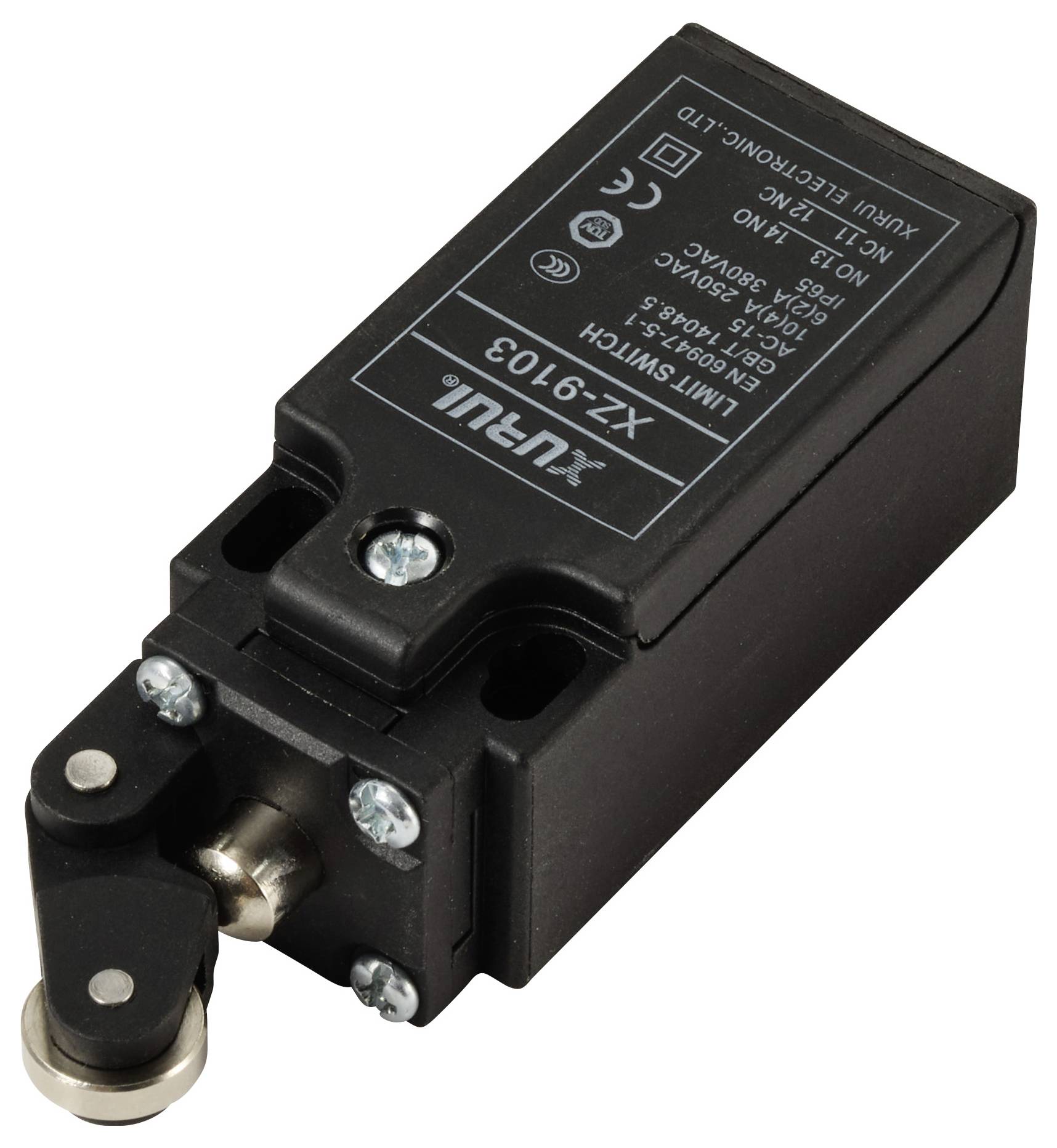 TRU Components XZ-9/103 Endschalter 250 V/AC 10A Rollenhebel tastend IP65 1St.